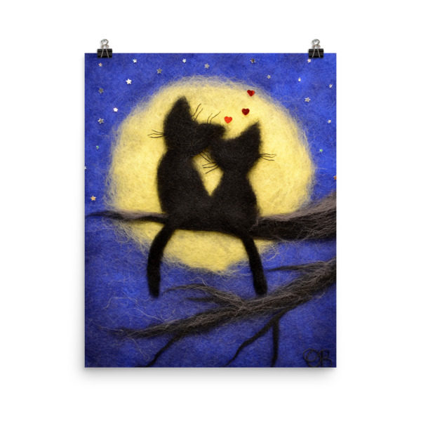 Poster "Romantic Cats" | Artist Oksana Ball