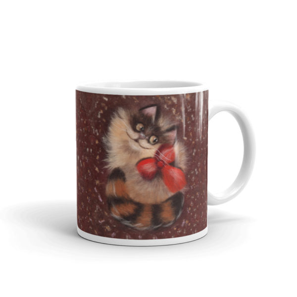 Ceramic Coffee Mug "Ginger Cat", Animal Mug, Cat Mug, Tea Cup
