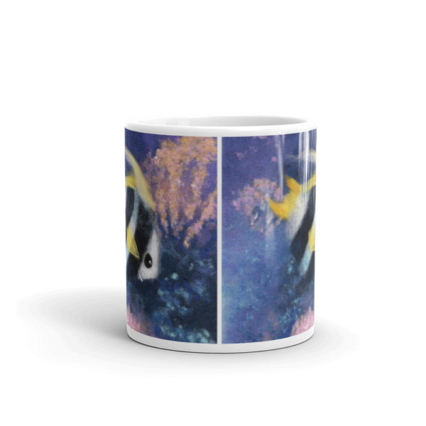 Ceramic Coffee Mug "Fish Under The Sea", Fish Mug, Nautical Mug, Tea Cup
