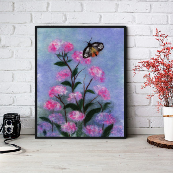 Poster "Butterfly In Flowers" | Artist Oksana Ball