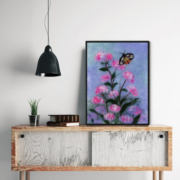 Poster "Butterfly In Flowers" | Artist Oksana Ball