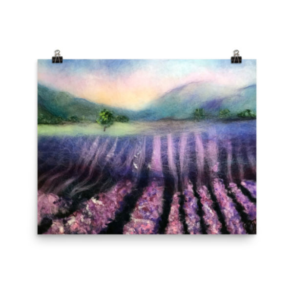 Landscape Wall Art Print "Lavender Field" Nature Wall Art Decor