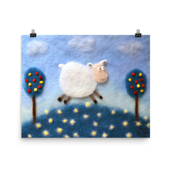 Poster "Sheep In The Meadow" | Artist Oksana Ball