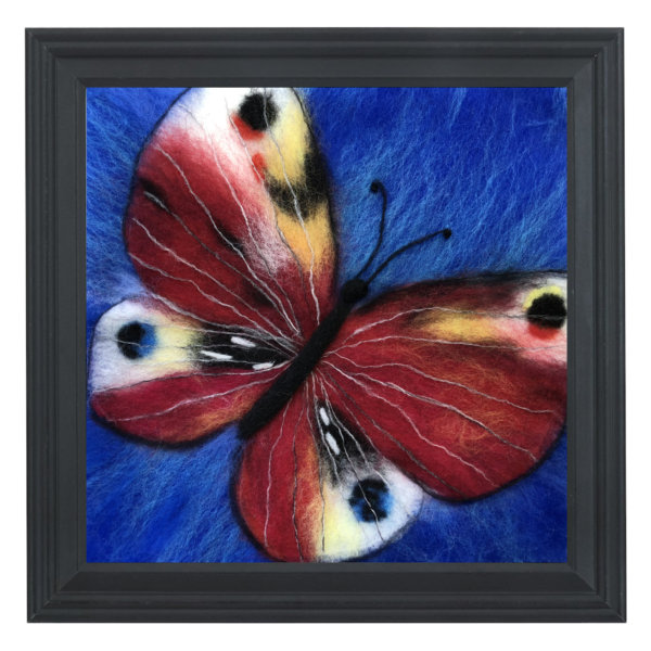 Wool Painting "Butterfly" by Oksana Ball