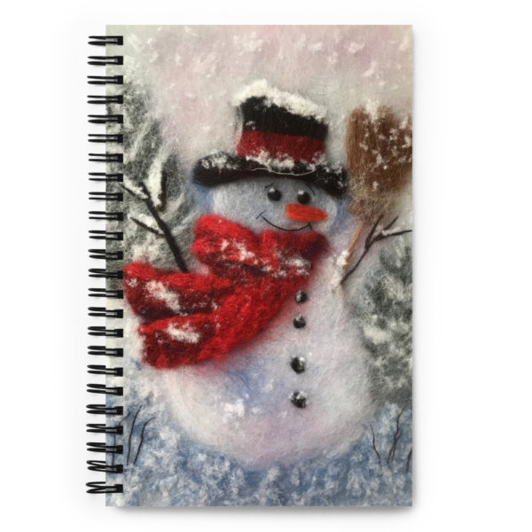 Notebook "Snowman With A Broom"